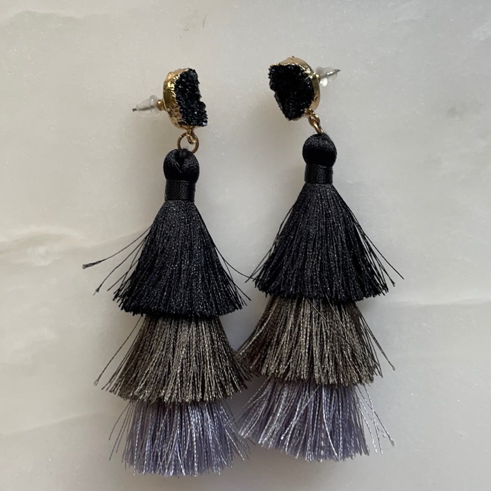 Fun tassel earrings.